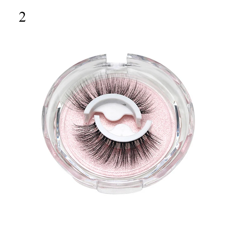 1 Paar Make-up selbstklebende falsche Wimpern aus künstlichem Nerz, keine Rückstände auf der Haut, 3D-falsche Wimpern, wiederverwendbar, natürliche lange Wimpern – Detail 10
