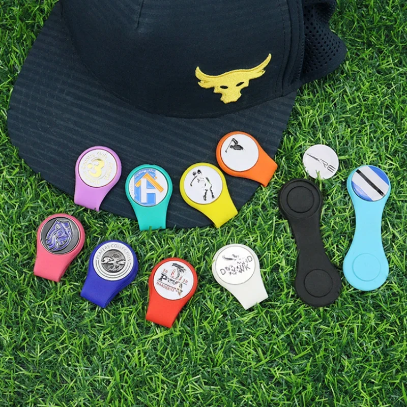 Silicone Golf Hat Clip Ball Marker Holder with Strong Magnetic Attach to Your Pocket Edge Belt Clothes Gift Golf Accessories New