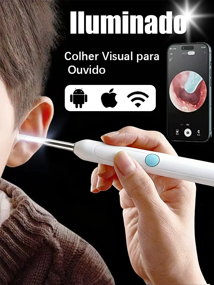 Geração-2, câmera visual de limpeza de cera de ouvido, endoscópio seguro para remoção de cera de ouvido, ferramentas de limpeza de ouvido, preto, estilos brancos, venda quente
