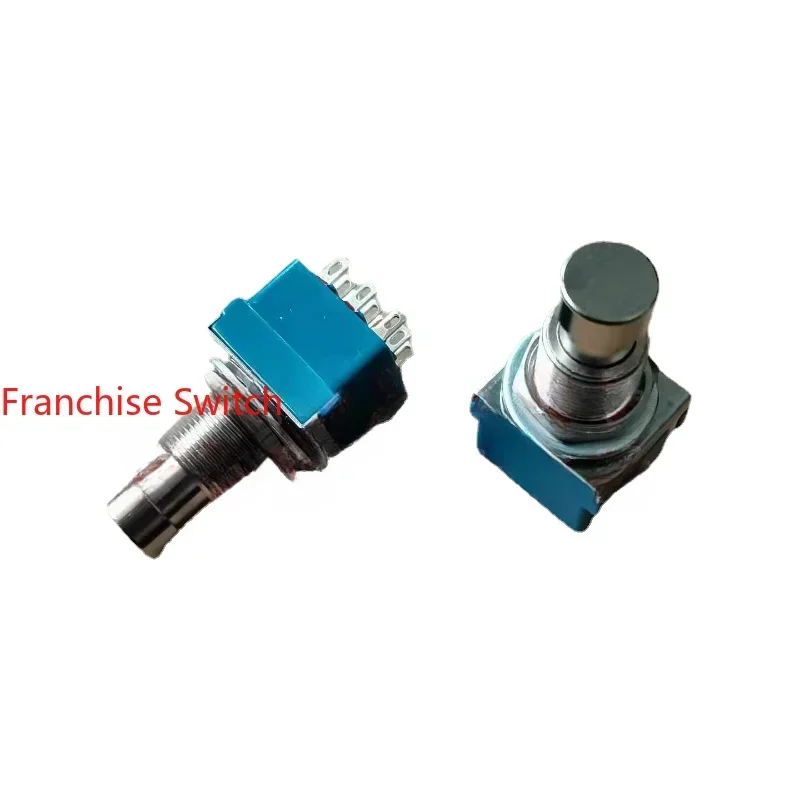 

10 шт. PBS-24-302 Переключатель для гитарных эффектов, кнопка 3PDT, электрический, 9 футов, с фиксацией ON-ON