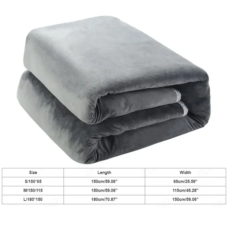 

150x65cm Electric Blanket 220V/110V Heated Throw Blanket Flannel Blanket Mattress 2 Heat Settings with Switch Winter Body Warmer