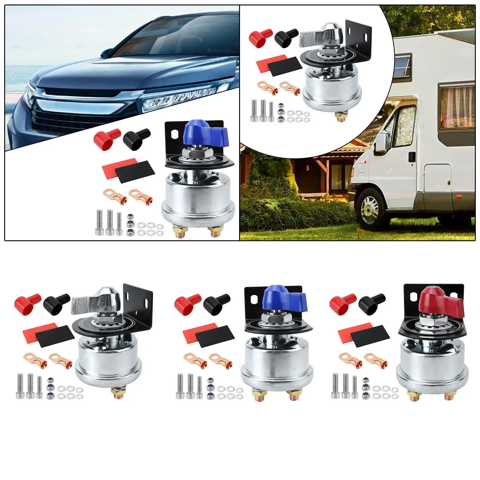 

12V Battery Disconnect Switch with Copper Contacts for RV Vehicle Car