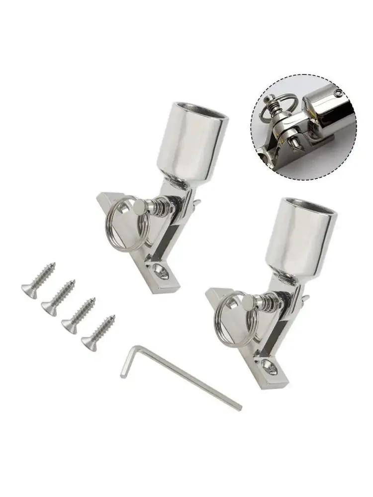 Accessoires supérieurs de Bimini 22mm, configuration supérieure complète, charnière de pont, quincaillerie de bateau, installation supérieure de Bimini, Installation facile