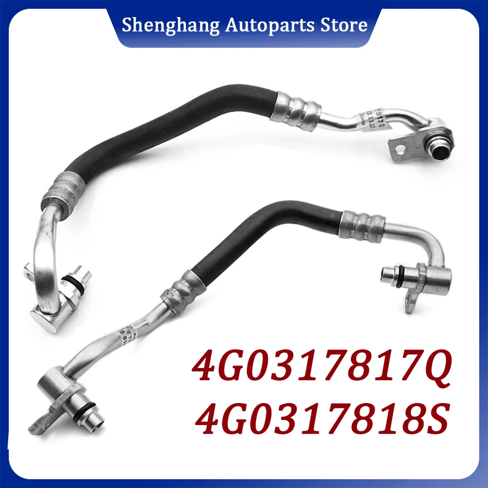 

4G0317818S 4G0317817Q 7-Speed Gearbox Transmission Oil Cooler Supply Hose For Audi A6 S6 A6 Allroad Quattro A7 Sportback 2011-18