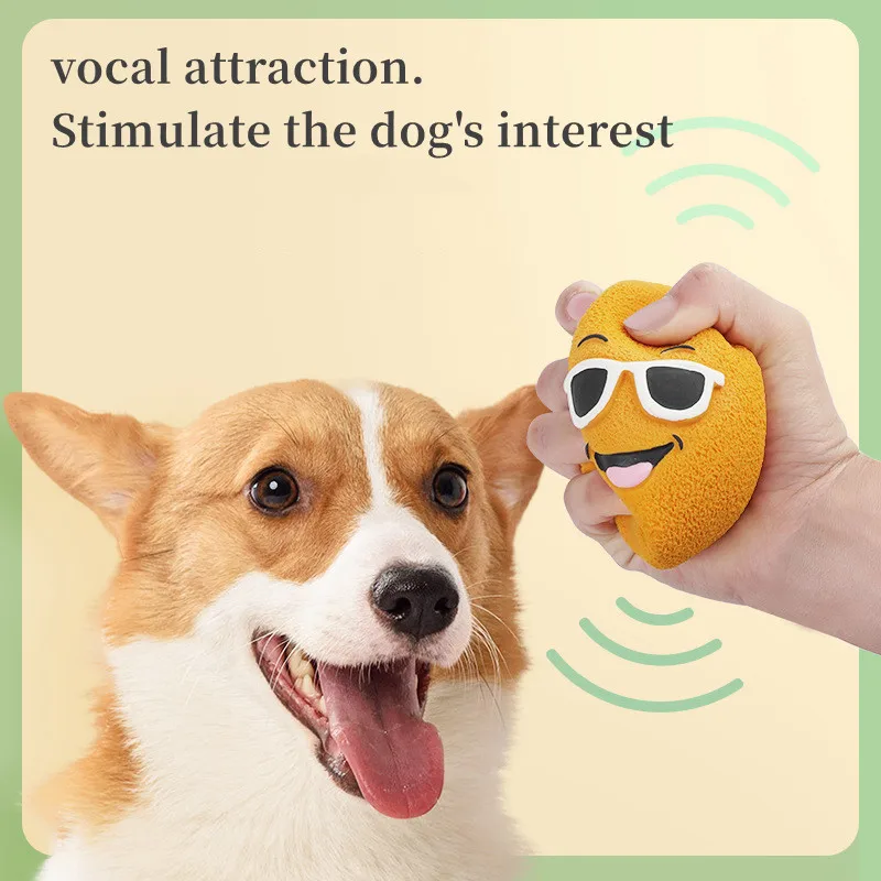 New latex vocal toys for pets rugby Dogs are resistant to biting Pet teeth grinding football Bite Resistant Vocal dog toy ball