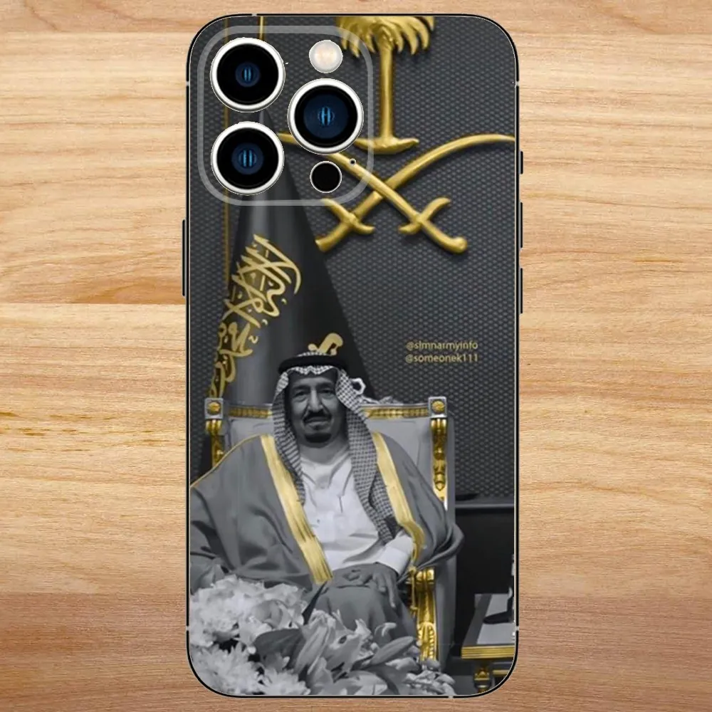 Salman of Saudi Arabia Phone Case For iPhone15,14,13,12,11,Pro,Max,Plus,Mini,X,XS,XR,8,7,6,S,Plus,SE Soft Black Case