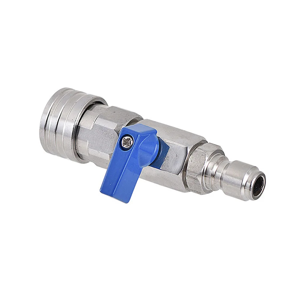 High Pressure Washer Ball Valve Kit With 3/8 or 1/4 Inch Quick Connector for Power Washer Hose Control Water Flow Switch