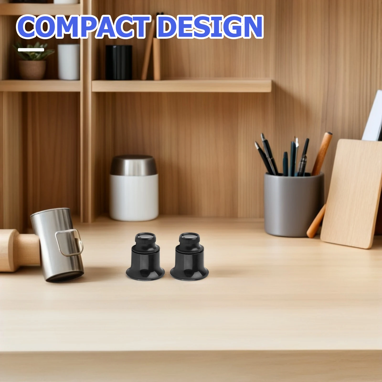 

2Pcs Professional Jewelers Loupe 20X - High Magnification Jewelry Inspection Tool - Portable Monocular Magnifier for Gems