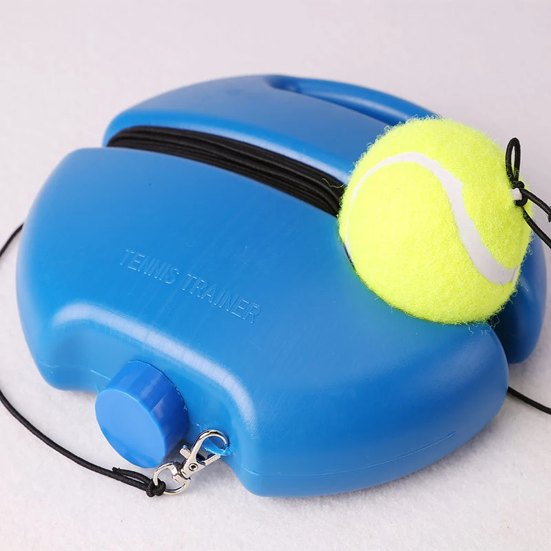 Herramienta primaria de entrenamiento, pelota de rebote para autoestudio, Base de entrenamiento de tenis para un solo jugador, entrenador de tenis con cuerda