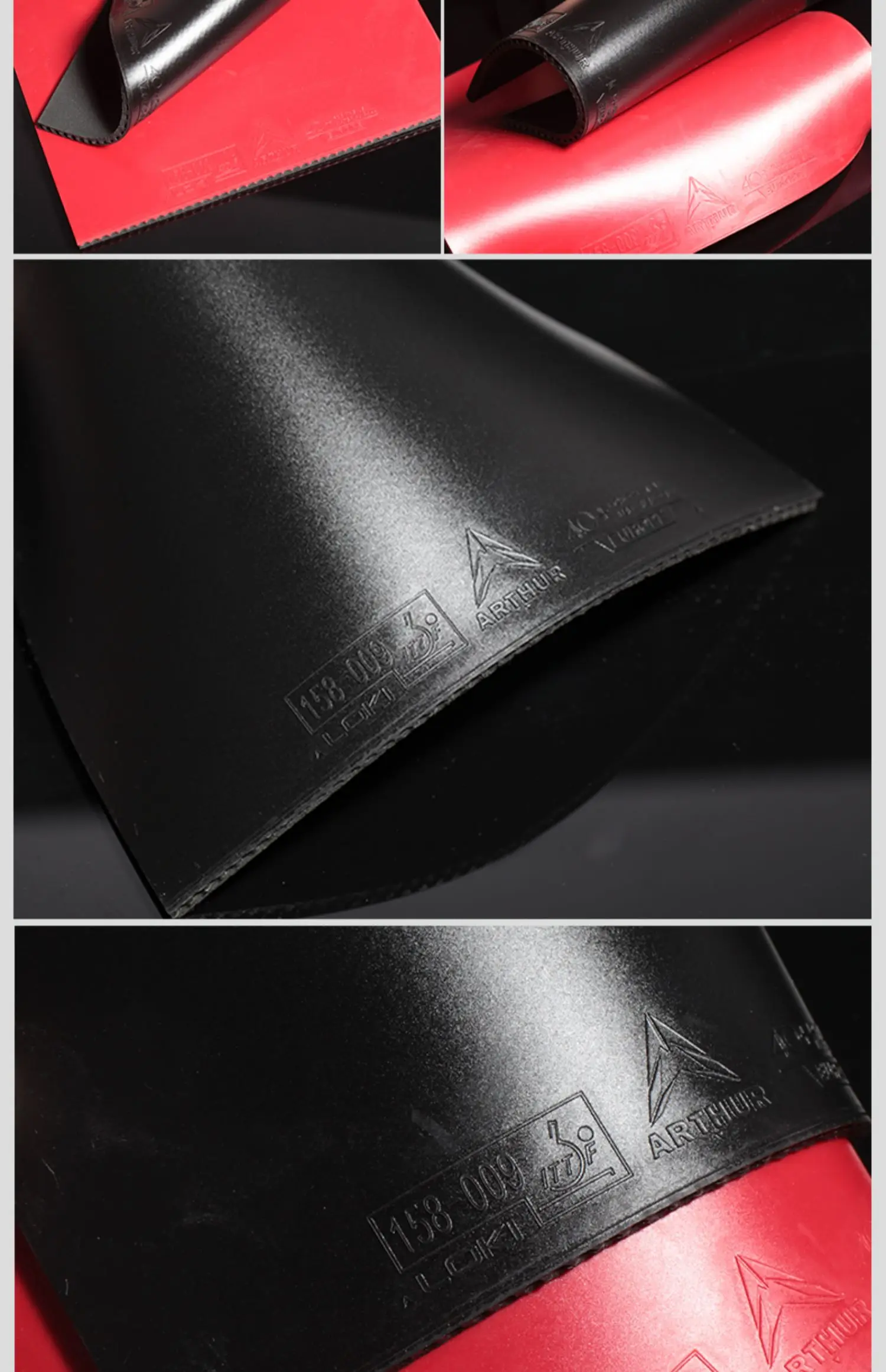 LOKI ARTHUR EUROPE DIAMOND Tischtennisbelag, nicht klebend, Pips-in, TTF-zugelassen, mit Carbon-Schwamm – Detail 8