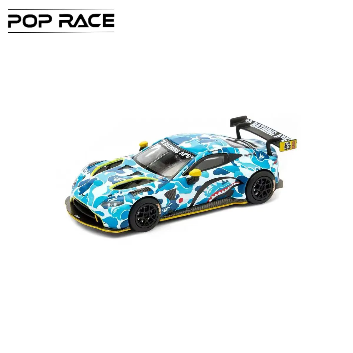 POPRACE 1:64 Camouflage Aston Martin GT3 Racing Alloy Car Model - Image 3