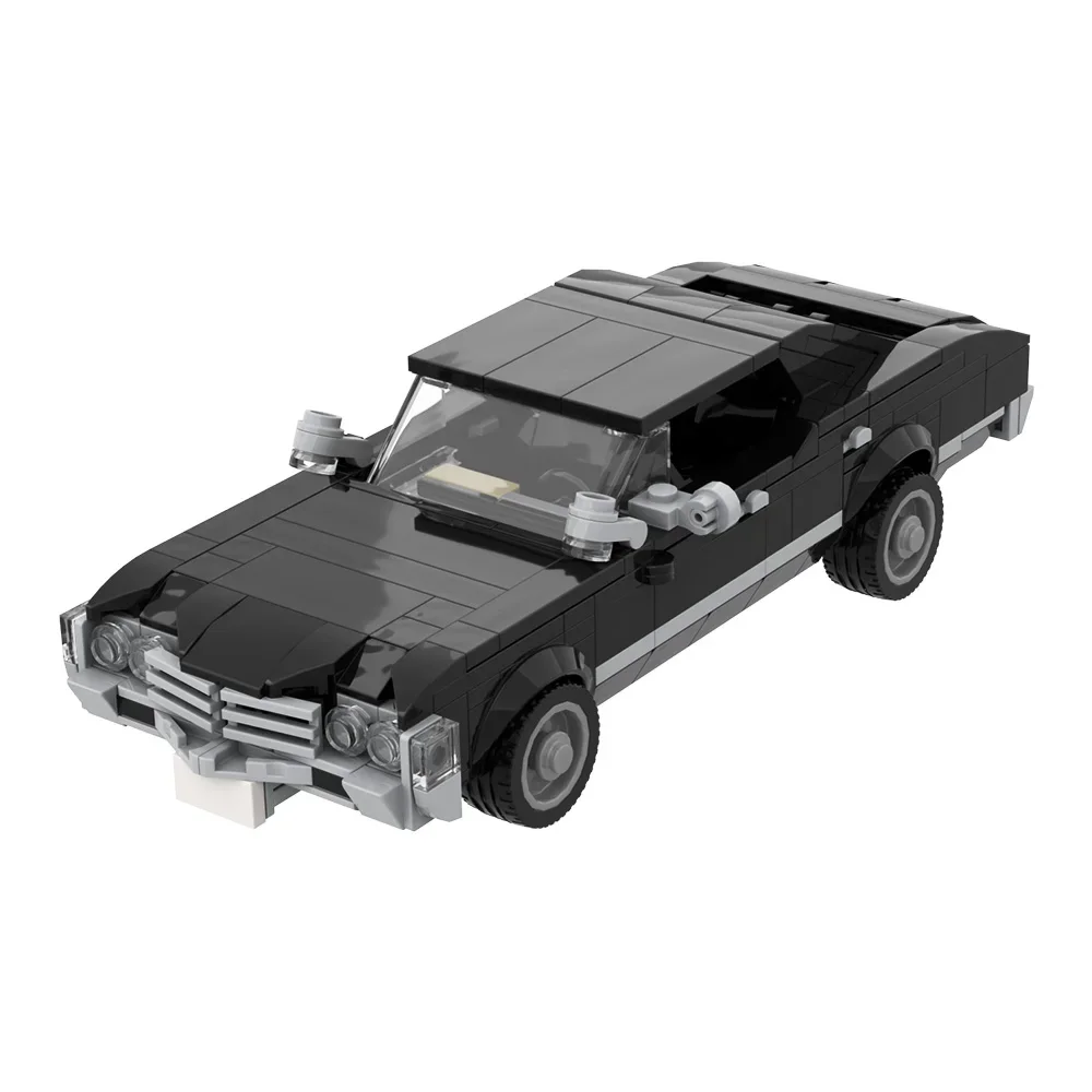 MOC-coche de carreras de carretera sobrenatural 1967, bloques de construcción de coche Impala IMSA 1975 1:8, bloques de modelismo, juguete ensamblado DIY para regalo de niños