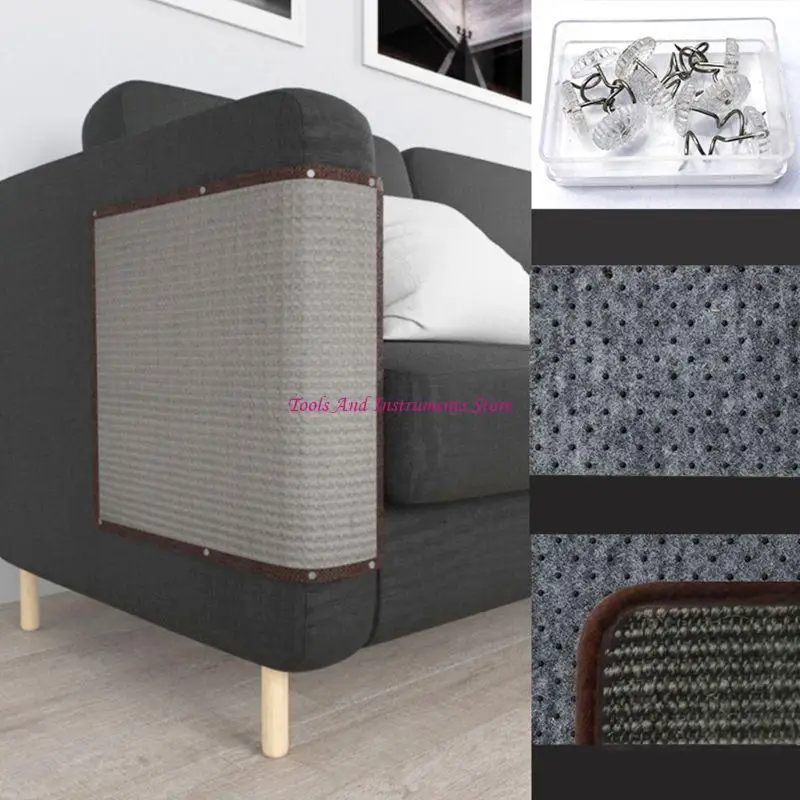 Scratch Mat Sofa Protector ธรรมชาติ Sisal Scratch Mat Furniture Protector C7AC