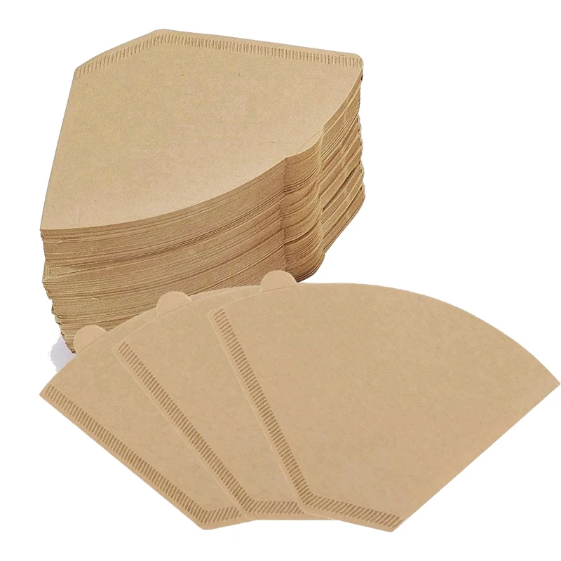 100PCS  U102   Coffee Filters Paper for Smooth and Clean Taste U-shaped )