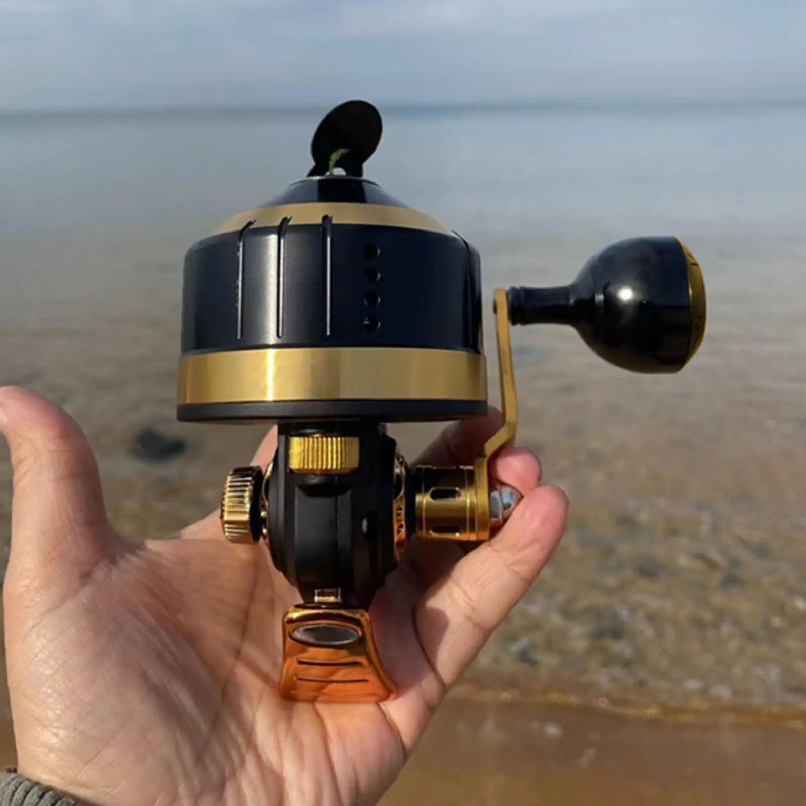 6+1 Bearing Round Baitcasting Reel: Ultra High Speed, Comfort Grip, Anticorrosion Aluminum Alloy for inshore Fishing