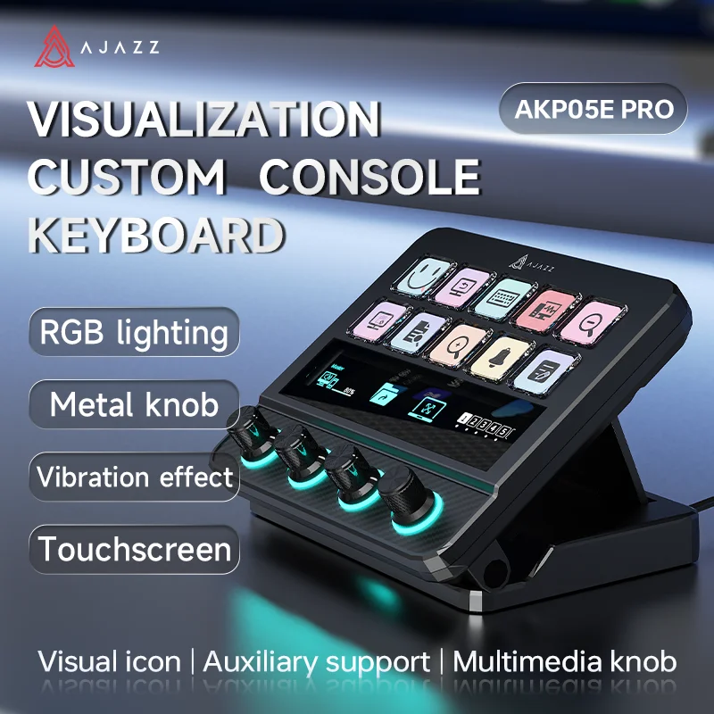 AJAZZ AKP05E ストリーミングメディアコントローラー AJAZZ AKP05E Desk Controller All-in-one streaming media controller