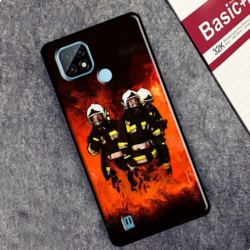 Firefighter Heroes Fireman For OPPO Realme C21 C15 C11 C3 GT Q3 6 7 8 Pro Case Cover For OnePlus 9 Pro Nord 2 8T 9R