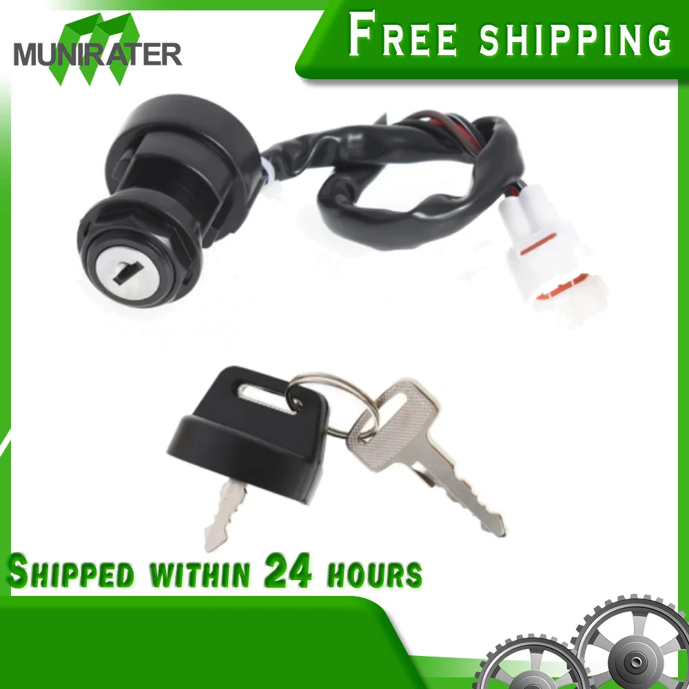 

Black Ignition Key Switch Replacement for Warrior 350 YFM350 1996 1997 1998 1999 2000 2001