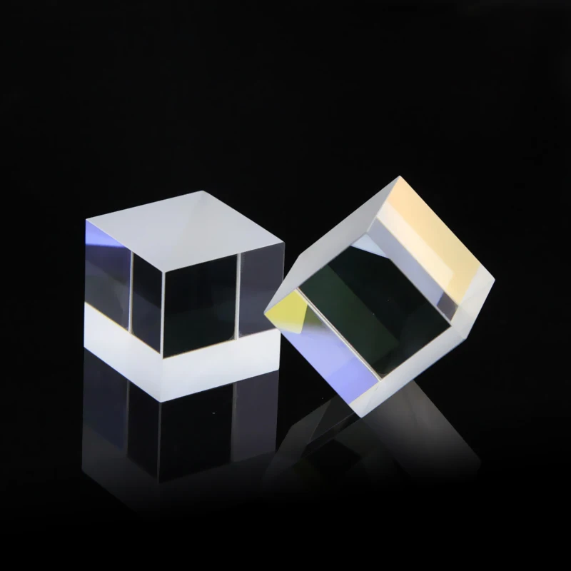 Optical Beam Splitter 20 * 20 * 20Mm Splitting Prism K9 Glass Spectral Ratio 50%:50% with Anti-Reflective Coating