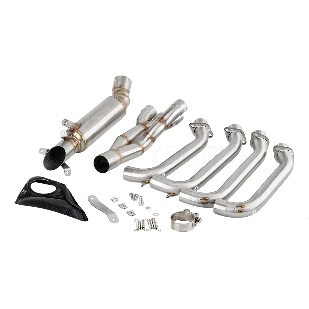 Motorcycle CBR 600RR For Honda CBR600RR 2013-2023 CBR 600 RR Non-ABS Escape Slip-on Low Position Exhaust Muffler With Link Pipe