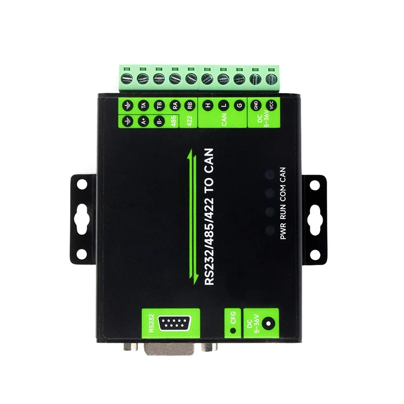 RS232/485/422 to CAN industrial-grade isolated converter with Modbus RTU circuit protection