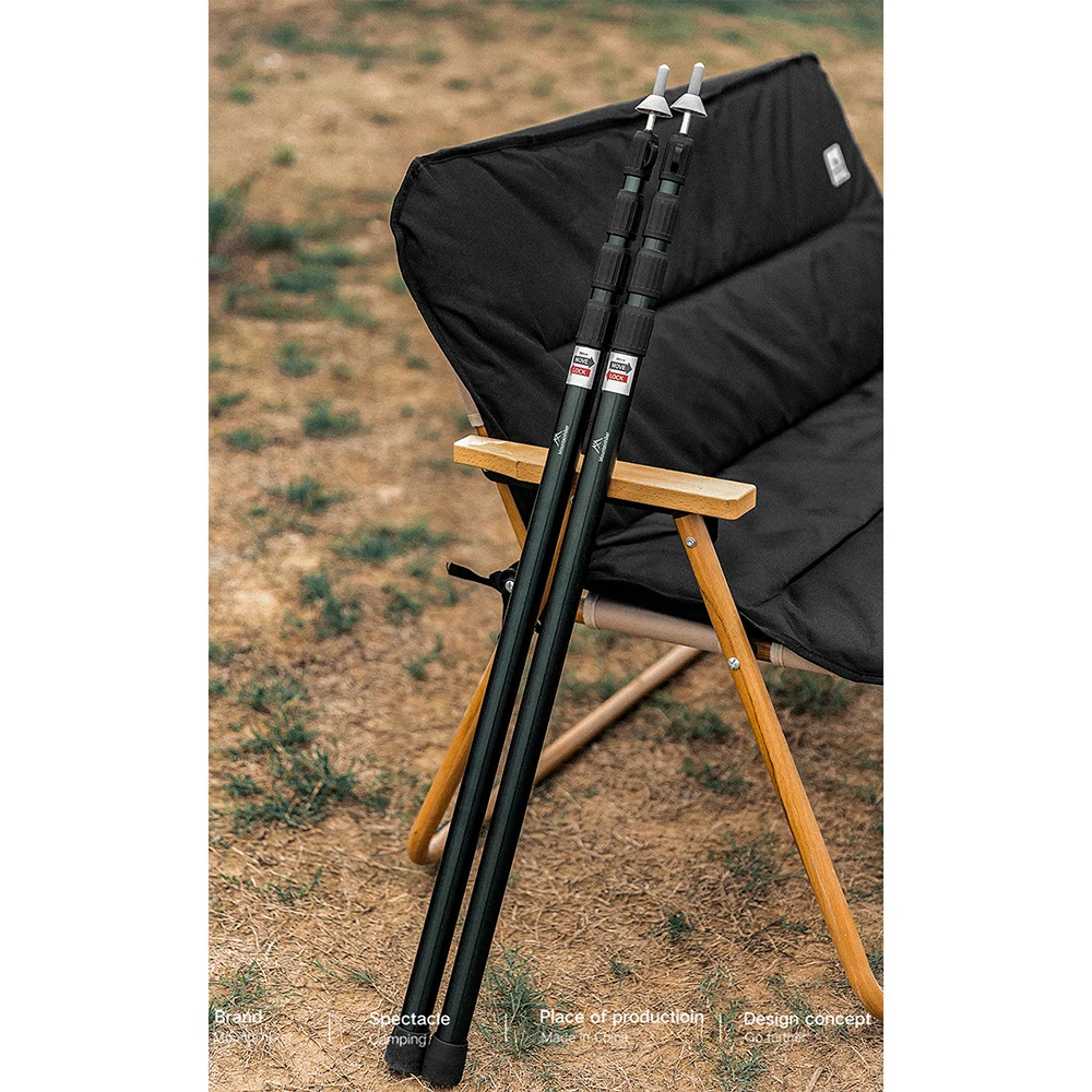 

Outdoor Portable Adjustable Picnic Tent Support Rod Beach Shelter Tarp Awning Pole Aluminum Alloy Tent Pole Camping Accessories