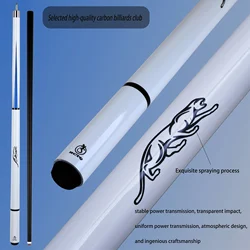 13mm Multi-Layer Tip Carbon Fiber Pool Cue - Durable Anti-Bend, Leopard Print Light-Sensitive Piano Paint Grip, Quick 3-Joint