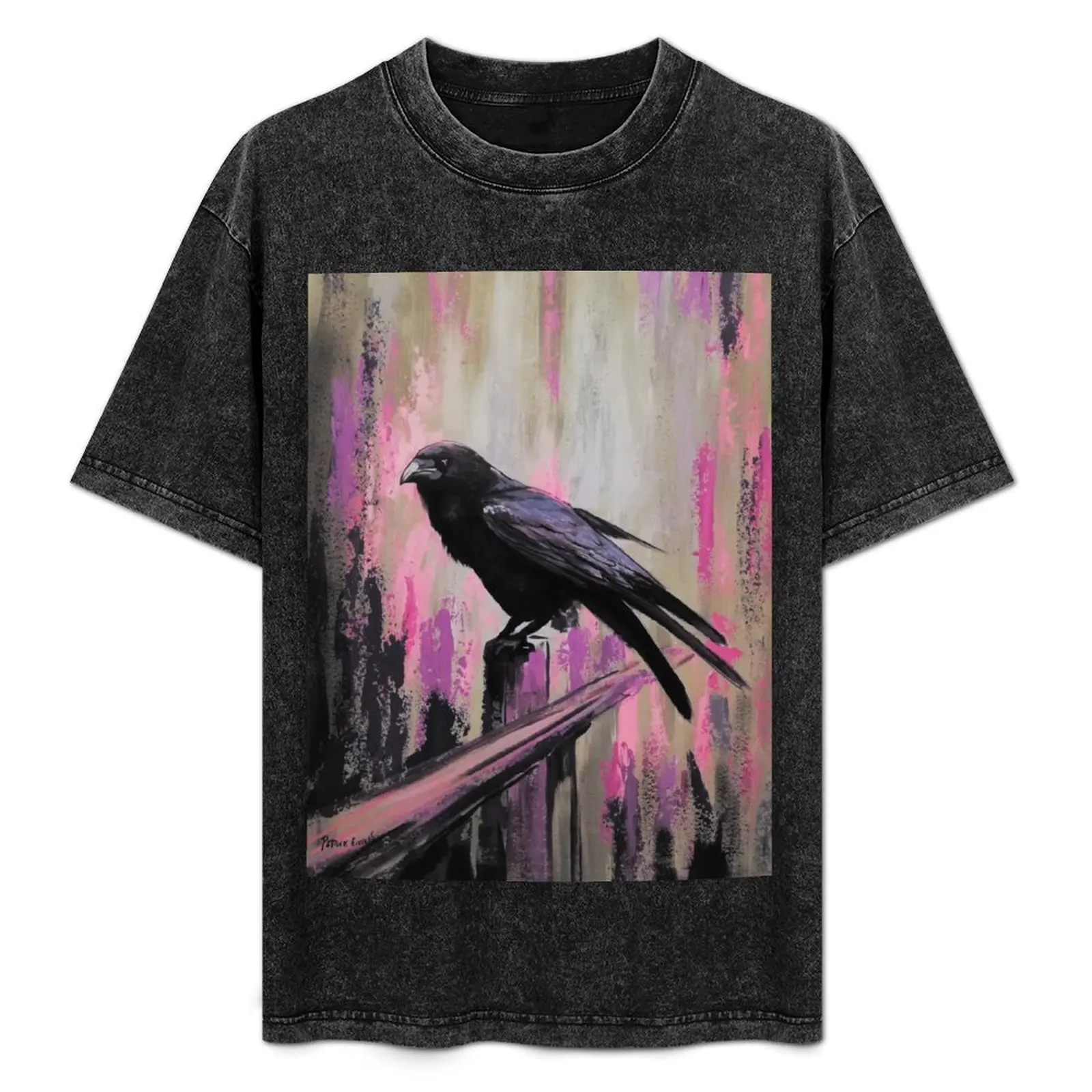 

raven T-Shirt man t shirt vintage graphic tee men t shirts