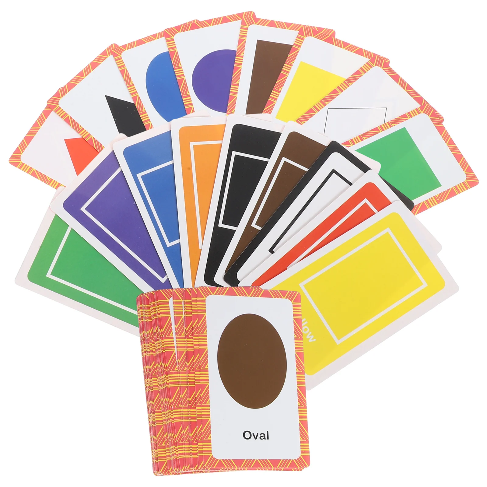 1 Set Farb- und Form-Lernkarten für Kleinkinder, Lernkarten aus Papier, kognitive Entwicklung, visuelle Stimulation