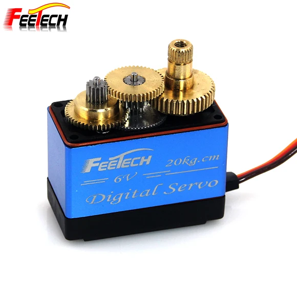 

4,8 В, 19 кг, 6 В, 20 кг, Fs5323M, цифровой серводвигатель с металлической шестерней, 180 градусов, радиоуправляемый сервопривод для робота Cnh Tay/робо-игрушек/Uav Komponenten