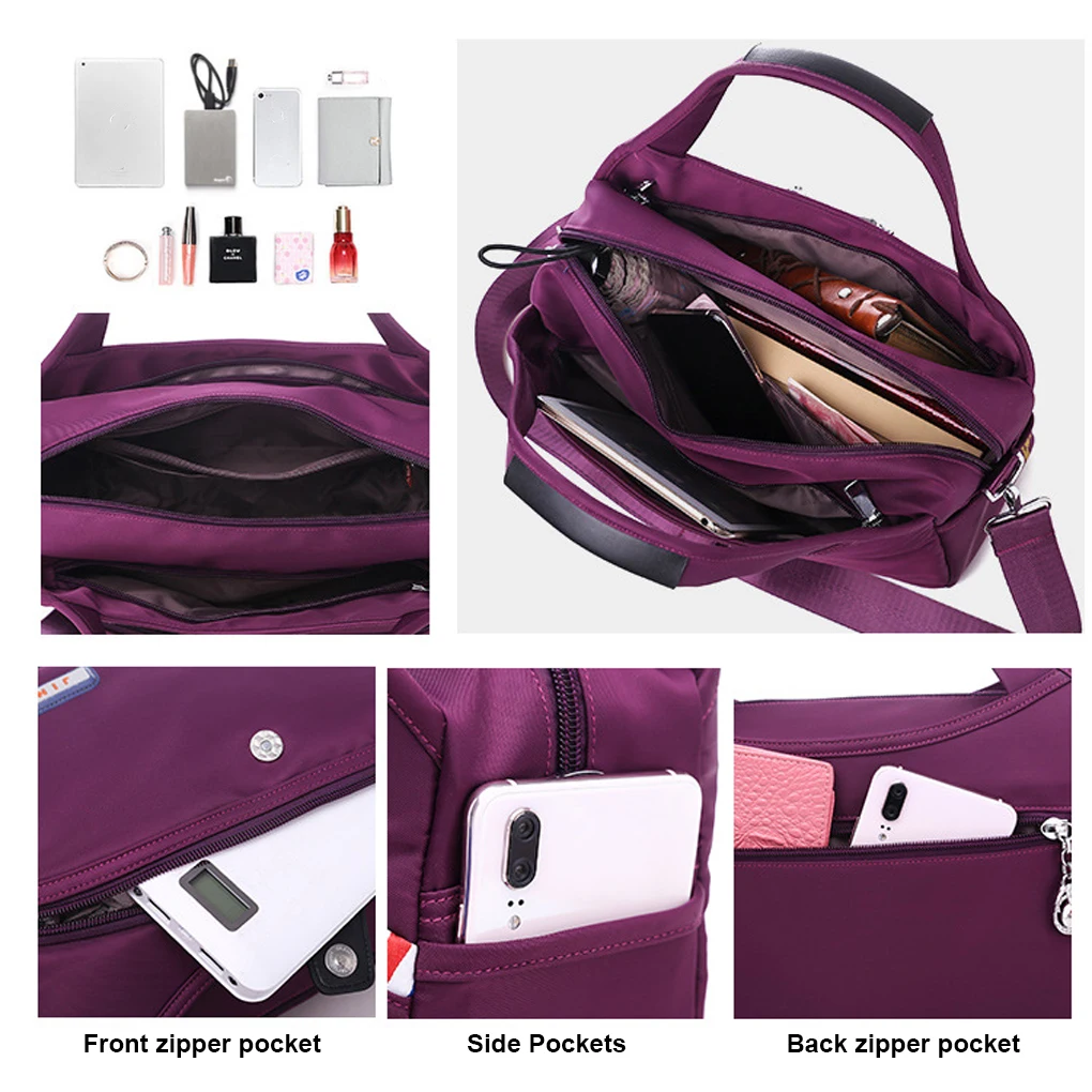 Multipurpose Crossbody Bag For Women Large Capacity And Fashion Women Shoulder Bag Messenger Bag Romantic Pink