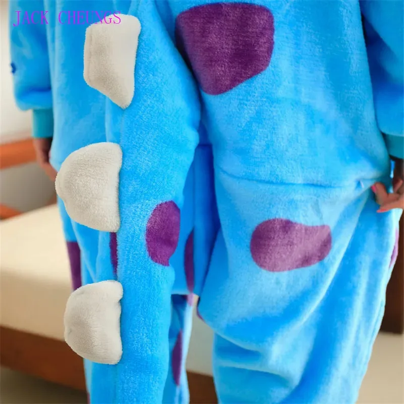 2025 nuevo monstruo Sulley Sullivan adulto Kigurumi Onesies pijamas disfraz de Animal de dibujos animados Unisex Halloween Anime Cosplay P ☆ wrl ☆