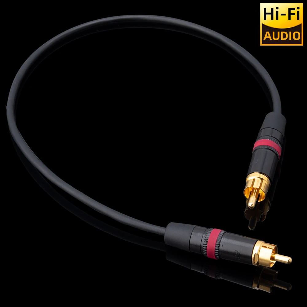 ▲ Japoński kabel koncentryczny Mogami 2964 75 Ohm z wtyczką RCA, OFC, podwójnie ekranowany, Hi-Fi, linia audio Spdif do telewizora, DAC, wzmacniacza, głośnika — zdjęcie produktu 4