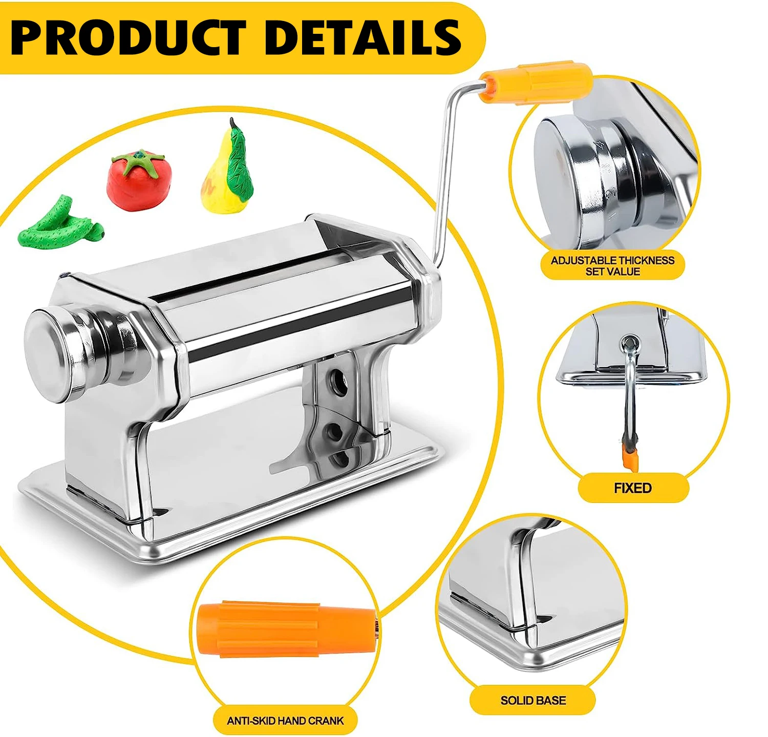 XUQIAN máquina de prensa de arcilla polimérica, mezcladores de arcilla artesanales, acero inoxidable, máquina laminadora de arcilla hecha a mano, herramienta para manualidades DIY