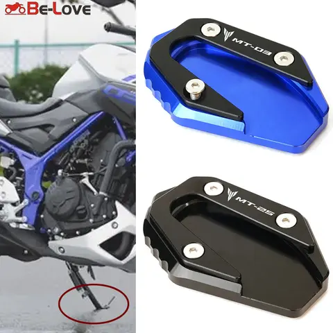 Do YAMAHA MT03 MT-03 YZF-R3 MT25 MT 03 25 YZF R3 R125 Akcesoria Motocyklowa podpórka boczna Przedłużenie podpórki bocznej Powiększ podkładkę pod talerz