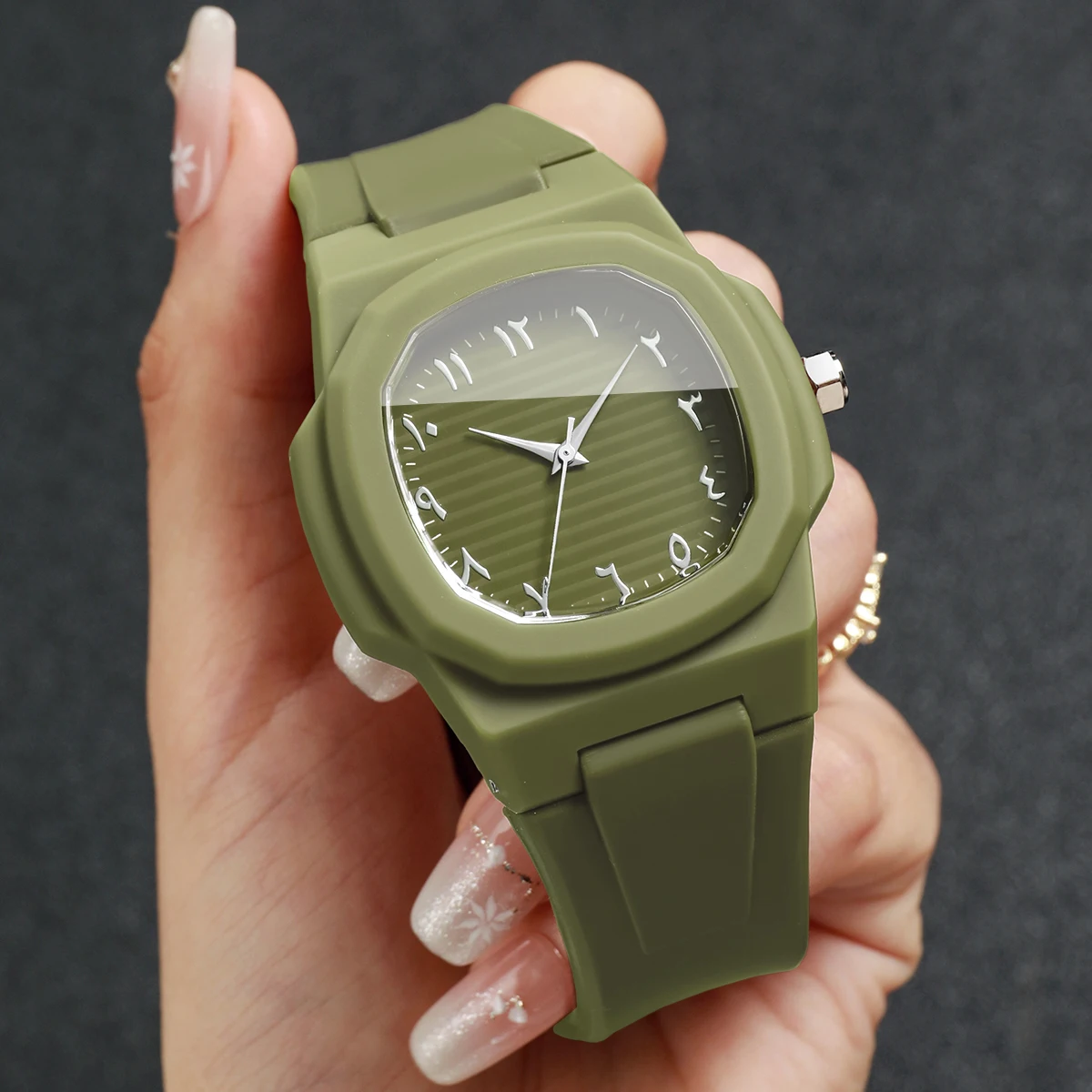 Modische Quadratische Unisex-U – Silicone Band Women Bewertung und Preis