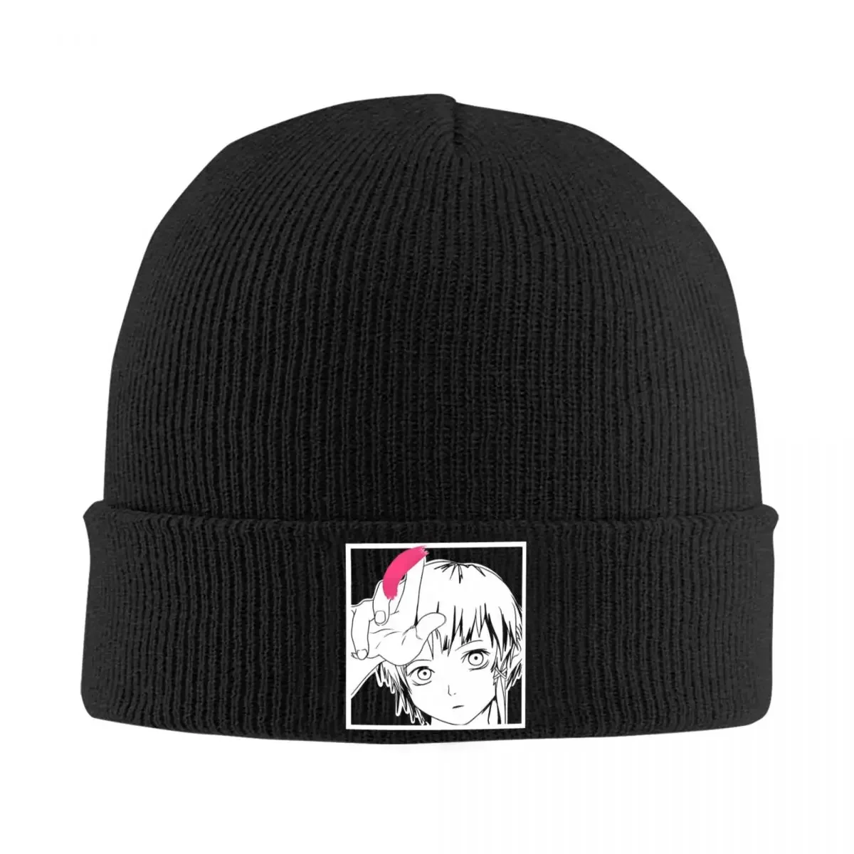 Line Serial Experiments Lain Knitted Hat Women's Men's Skullies Beanies Autumn Winter Hat Lwakura Sci Fi Manga Warm Melon Cap