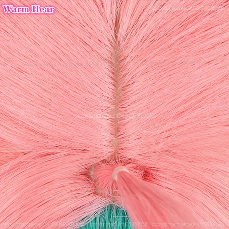 لعبة Varesa الاصطناعية طويلة 100 سنتيمتر مختلط اللون مزدوجة تويست جديلة شعر مستعار مقاومة للحرارة الشعر هالوين حفلة تأثيري أنيمي الباروكات سم ؛ 5