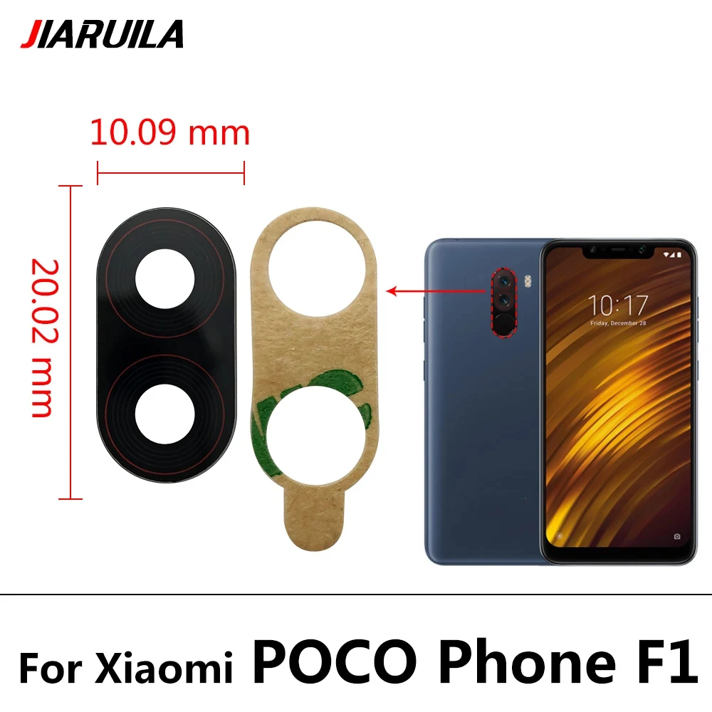 10Pcs，NEW Fingerprint Scanner Touch Sensor Home Button Flex + Camera Frame Lens For Xiaomi Mi Poco F1 For Mi Pocophone F1