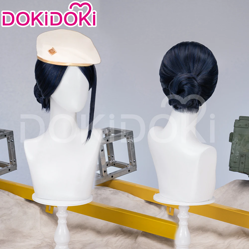 IN STOCK Caitlynn Front Lace Wig Game LOL Cosplay DokiDoki Women Long Hair Caitlynn Cosplay LOL Bun Wig Free Cap Wig Christmas