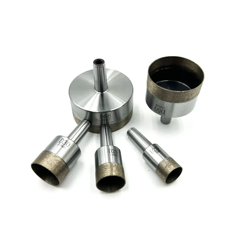 Foret à tige conique Morse, diamètre 4mm-120mm, forets frittés en poudre de diamant pour perceuse à verre, 1 pièce