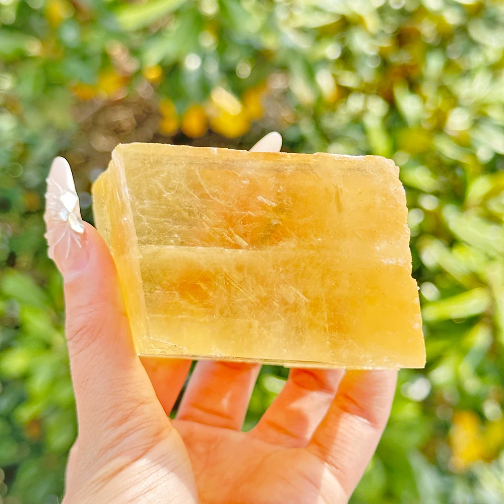 1PC Natural Honey Calcite Raw Crystals Cluster Healing Reiki Stones Mineral Home Room Decoration