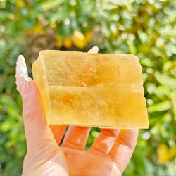 1PC Natural Honey Calcite Raw Crystals Cluster Healing Reiki Stones Mineral Home Room Decoration