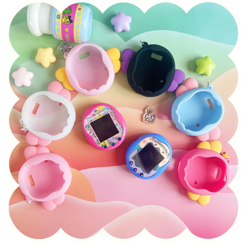 

Angel And Devil For Tamagotchi Uni Electronic Pet Silicone Protective Cover Soft Cover Anti Drop Single Item Pendant Kid Gifts