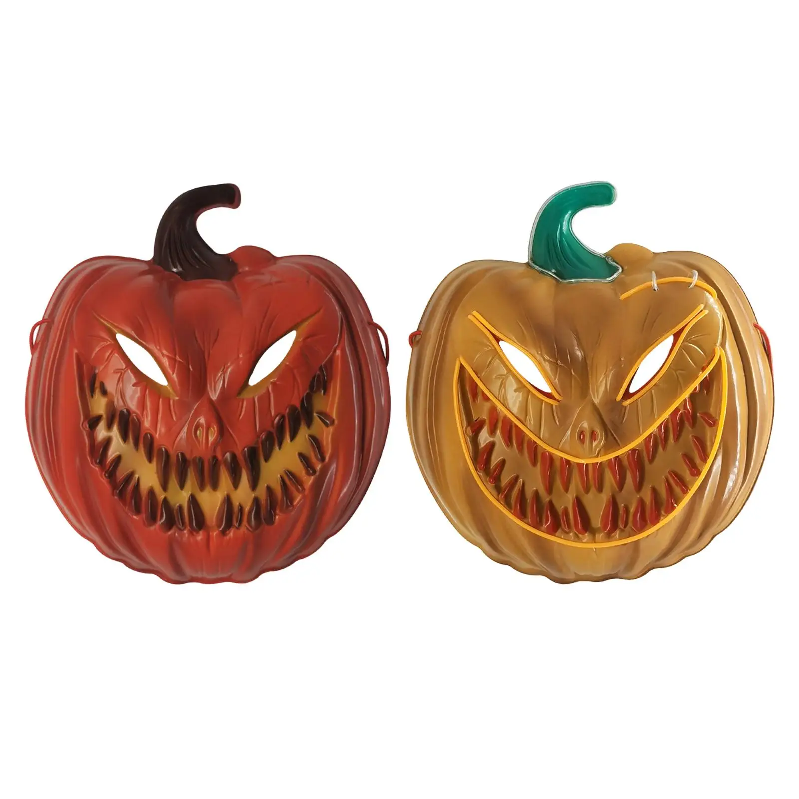 

Halloween Pumpkin Head Wear Glow for Dress up Cosplay Adults