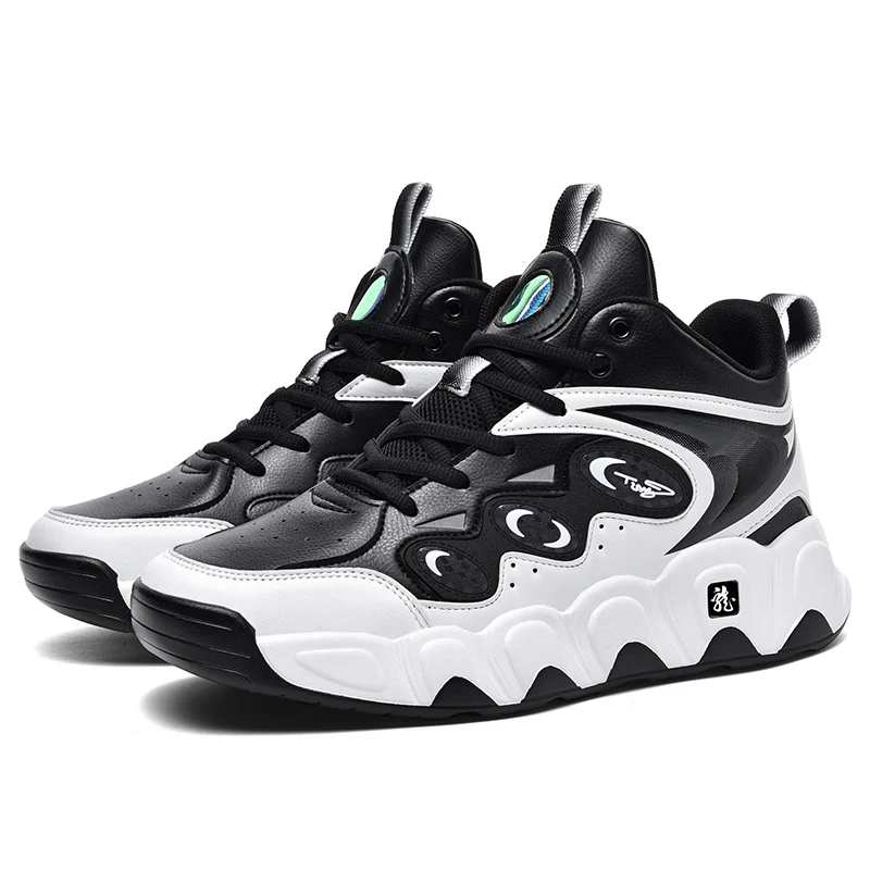 Plus Große Größe 50 51 52 53 54 Herren Basketballschuhe Leder Sneakers Knöchel Sportschuhe Anti-Rutsch Winter Plüsch Super Warm Neu – Detail 3
