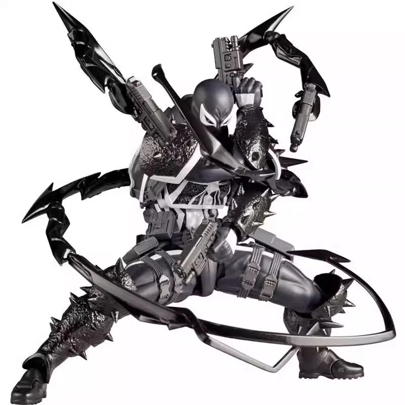 

2026 New Anime Toys Agent Anti Venom Action Figure Kaiyodo Figurine Pvc Movable Collection Edward Eddie Brock Ko Model Toy Gfit