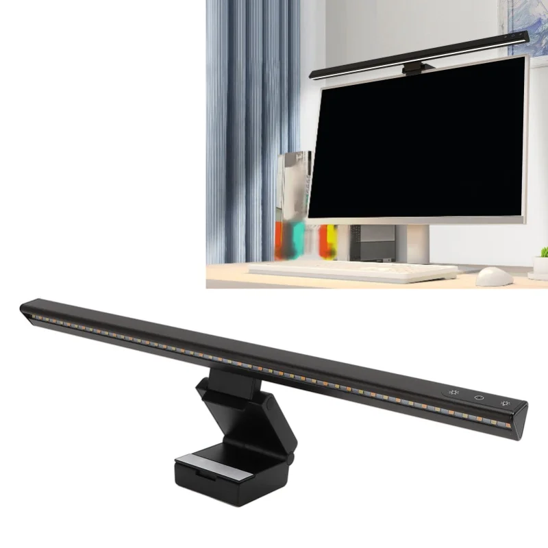 Laptop Light Bar Eye Protect USB Powered LED Screen Lamp Touch Control 15 Lighting Modes Lamp Bar With Clip For Computer Office
