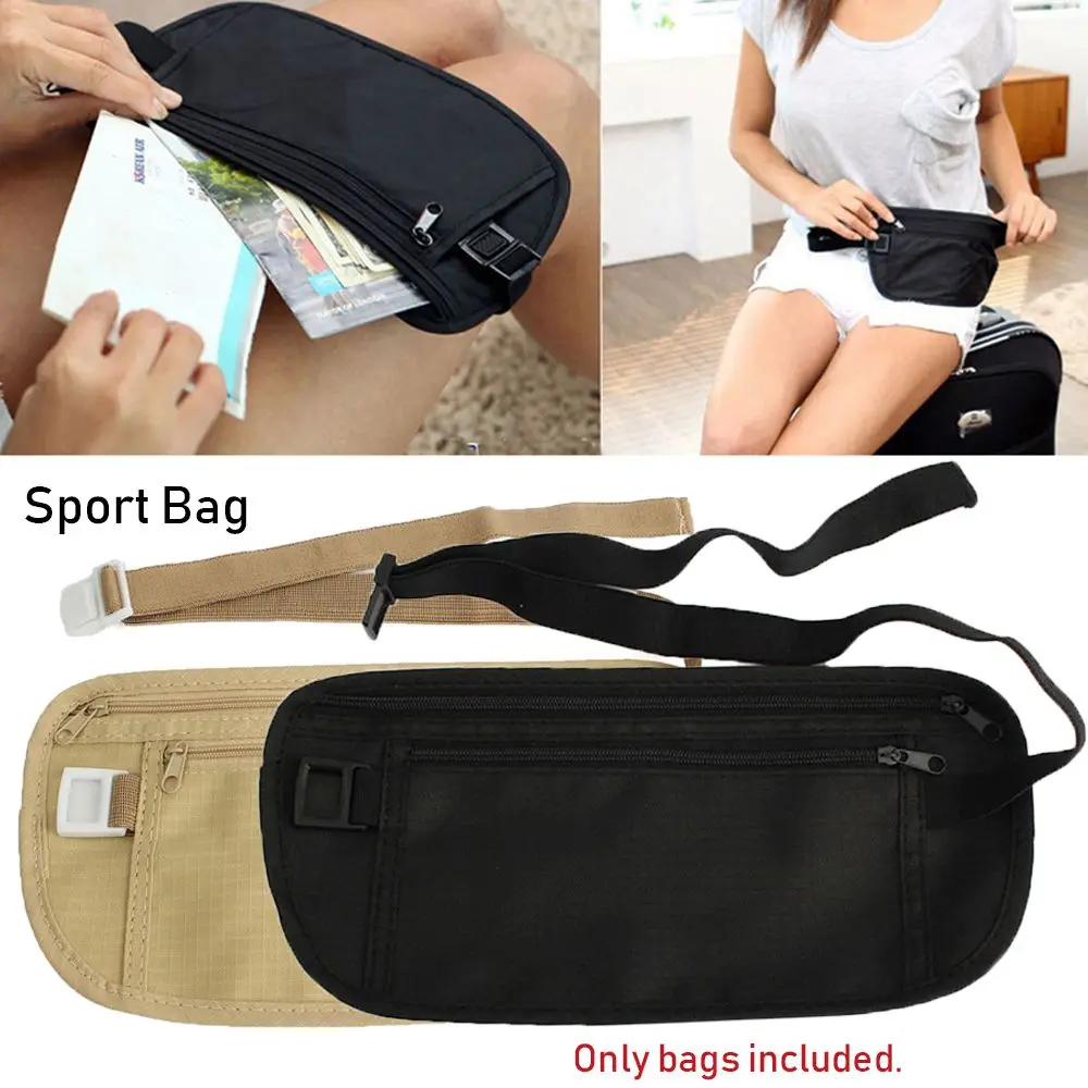 

Cloth Waist Bags Travel Pouch Hidden Wallet Passport Money Waist Belt Bag Slim Secret Security Useful Travel Bags Chest Packs