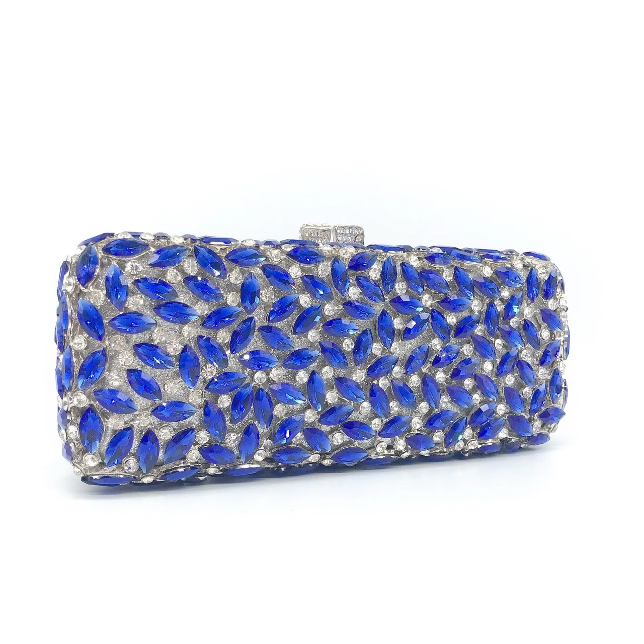 

Diamond - Encrusted Dinner Bag With An Empty Metal Hard Box, Diamond Adorned Clutch Bag For Women. Suitable For Banquet Dresses